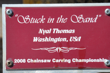 sign: 2008 chainsaw carving